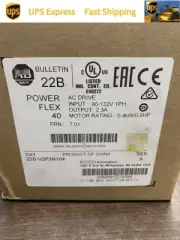 Free Tax 22B-V2P3N104 AB PowerFlex 40 22B-V2P3N104 0.5HP 120V AC Drive Expedited