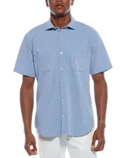 TailorByrd Solid Seersucker Shirt
