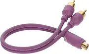 TOPPERFUN Audio Speaker Splitter Cable Car Audio Wire Power Amplifier Converter 1 Female to 2 Male Replacement Wire Superior Sound