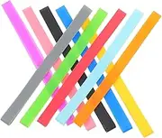 TEHAUX 10Pcs Elastic Silicone Bands for Book Binding and Pencil Box Organization Convenient Fixing Straps for Travel Notebooks and Journals