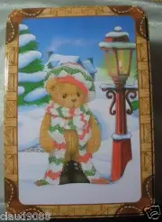 CHERISHED TEDDIES DARREN PLUSH & FIGURINE BEARS IN A TIN" 784974-A MINT IN TIN