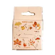 46PCS Boxed Stickers Falling Leaves Series Creative Plants Sealing Sticker Flakes Scrapbooking Girl School Supplies