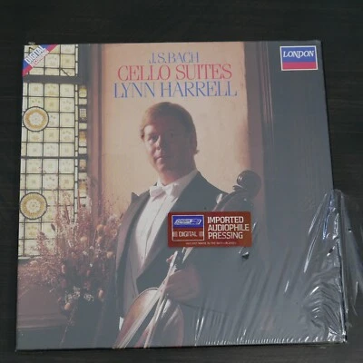 Sealed NEW Bach Cello Suites LYNN HARRWL 2 LP Box Set Holland London Promo Copy