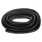 7/8 Inch x 50 Ft Split Wire Loom Tubing , Guard Convoluted Flex, Black