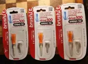 3 Pack Brush T from Bonfit Spring Tee - 2 3/4 + Par 3 Tee - Orange - BRAND NEW