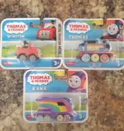 Thomas & Friends Rainbow Winston Thomas Kana Metal Push Along Train Engines