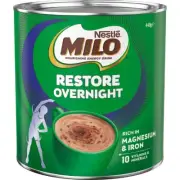 Nestle Milo Restore Overnight Chocolate Drink Powder 440g