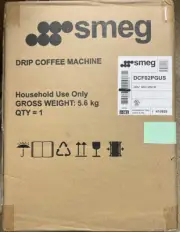 Smeg 50’s Retro Style 10‑Cup Stainless Drip Coffee Maker – Programmable Timer