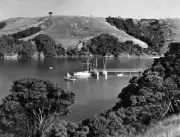 Bay Of Islands In New Zealand 1949 Old Fishing Photo