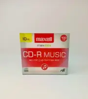 Maxell CD-R Music 700MB 80 Min 32x 10 Pack Blank Recordable Discs Sealed
