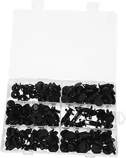 MOLUCKFU 1 Set Plastic Bumper Retainer Clips Set Kit of Durable Auto Fasteners for Trim Panel Replacement Compact Design with Storage Box Rivet Clips for Mud Guards