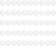 Plastic Simulation Pigeon Eggs Dove Breeding Hatching, 50 Pcs Solid Fake Eggs for Homing Pigeons Parrots