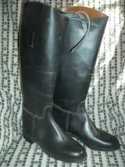 WOMEN 8.5 C LEATHER BLACK TALL OXFORD COLT CROMWELL EQUESTRIAN HORSE RIDING BOOT