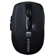 Promate BREEZE Wireless Mouse with noise reduction - Black Smooth Scrolling - [BREEZE.BLK]