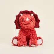 Warmies Triceratops Plush Large Size, Fully Microwavable and Weighted Cuddly Toy for Anxiety, Chill in The Freezer or Heat in Microwave, Soft Toy Heat Pad