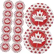 24pcs Maple Leaf Dining Plate Holiday Party Plates Cupcake Tray Food Plate Party Holiday Supplies Patriotic Party Theme Supplies Appetizer Serving Tray Snacks Tray Paper