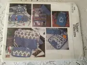 Vogue Patterns Sewing Pattern Sewing Bag Hand Bag Vintage 1528 UC/FF