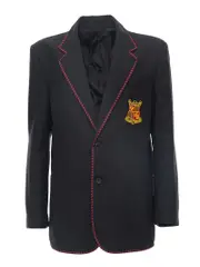 Snr Black Blazer With Trim & Emb