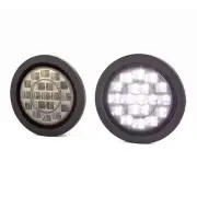 NEW 4" LED Reverse Lights for most Caravans and Trailers Flush Mount Smoked Lens