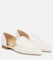 [Gabriela Hearst] Gabriela Hearst Jax leather d'Orsay loafers AU 5 neutrals