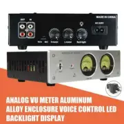 Analog VU Meter Voice Control Sound Level Indicator LED Backlight Display Alloy