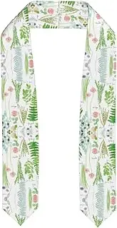 [WURTON] Springtime Herb Garden Print Unisex Adult Graduation Stole Class Of 2024 Polyester Shawl Stole With Trim Honor