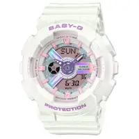 在飛比找momo購物網優惠-【CASIO 卡西歐】BABY-G 迷人光芒 珠光色雙顯錶款
