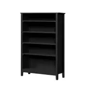 Oikiture Bookshelf Bookcase Display Shelf 5-Tier Storage Cabinet Black