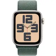 Apple Watch SE 44mm Starlight Aluminium Case GPS + Cellular Sport Loop (Lake Green) [2024]