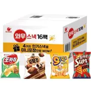 Orion WOW Snack Gift Set - 4-Pack Potato Chips + Kkobuk Snacks, 1 Set