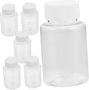 NOLITOY 6pcs Oil Sample Bottle Oil Bottle with Small Keep Reagent Vials Bottle Cap Cooking Reusable Reagent Storage Bottle Sample Bottles Empty Reagent Bottles Sampling Bottle The Pet