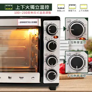 【晶工牌】雙溫控全不鏽鋼旋風烤箱 (JK-7313)