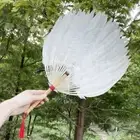 Vintage Goose Feather Fan Chinese Style Tea Fan Hand Fan Photography Props