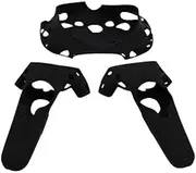 TiYiViRi for HTC Vive Headset VR Silicone Case Cover VR Glasses Helmet Controller Handle Case Skin Shell Virtual Reality (Color : Black Silicone Case)