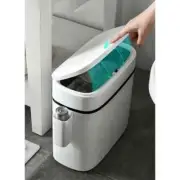 12L Bathroom Waste Bin: Press-Type Trash Can For Simple And Easy Disposal New