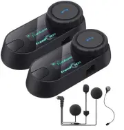 FreedConn TCOM-SC Motorcycle Helmet Bluetooth Intercom Headset Communication ...