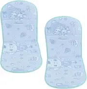 BESTonZON 2pcs Stroller Cooling Pad Ice Silk Mat Cotton Pad for Summer Winter Cooler Easy Maintenance