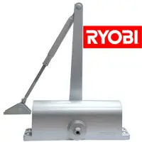 在飛比找momo購物網優惠-【RYOBI】日本門弓器 161 磨砂銀(內停 垂直安裝 自