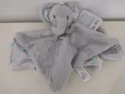 Kelly Baby Kellybaby Elephant Security Blanket Lovey Rattle Plush Gray Fluffy