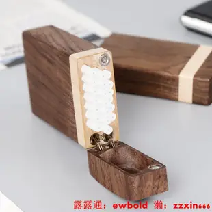 煙盒胡桃木煙盒創意個性隨身攜帶木質細支粗煙復古10/20支裝
