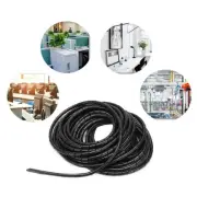 Spiral Wire Wrap Cord Flexible Cable Organizer Management Black Φ8mm 10
