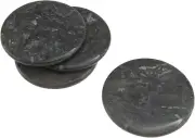 Natural Charcoal Marble Set of 4 Pieces Round Coaster Cup Holder for Wine