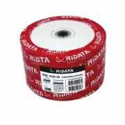 50 Ridata 700MB 52X CD-R Inkjet White Hub Printable Blank Media Recording Disc