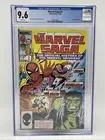 Marvel Saga #2 CGC 9.6 (1986) Origin of Spider-Man & Hulk With Wraparound Cover