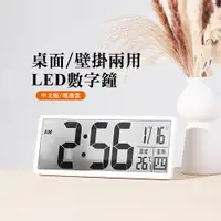 在飛比找PChome24h購物優惠-大尺寸LED時鐘-白色36公分 掛鐘/電子鬧鐘