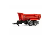Bruder Licensed 1:16 Scale Krampe Tandem Half Pipe Tipping Trailer Openable Tailgate
