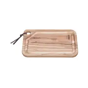 Tramontina 33x20cm Teak Wood Cutting/Chopping Board w/ Handle Rectangle Serving
