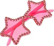 [Holibanna] Fun Photo Prop Sunglasses Street Dance Glasses Frameless Star Sunglasses for Men