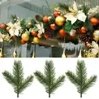 Artificial Plants Pine Needles Branch Fake Cypress Leaf Xmas Tree Decoration