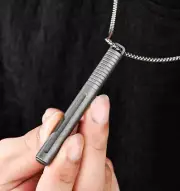 Mini Titanium Alloy Keychain Ballpoint Pen Portable Signature Pen Outdoor EDC